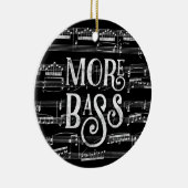 より多くのバスシャルボード – 白黒音楽 セラミックオーナメント (右)