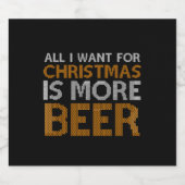 より多くのビア醜いホリデーセータービールボトルラベル ビールラベル (シングルラベル)