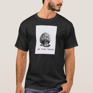 より多くのビーバーを食べて下さい Tシャツ
