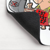 より多くのビーフを食べて下さい マウスパッド (コーナー)