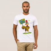 より多くのビーフを食べて下さい! Tシャツ (正面フル)