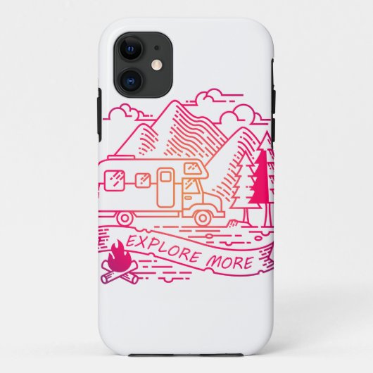より多くのピンクキャンパーバンマウンテン自然愛好家を探索 Case-Mate iPhoneケース (裏面)