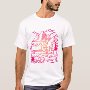 より多くのピンクキャンパーバンマウンテン自然愛好家を探索 Tシャツ