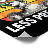 より多くのプライドより少ない偏見プライド月Lgbtqゲイル ポスター (角)