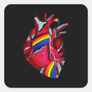 より多くのプライドより少ない偏見Lgbtのゲイ誇りを持った同盟国 スクエアシール