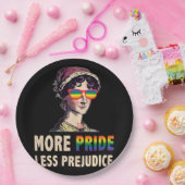 より多くのプライドより少ない偏見Lgbtのゲイ誇りを持った同盟国 ペーパープレート (パーティー)