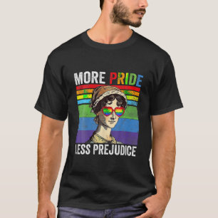 より多くのプライドより少ない偏見Lgbtのゲイ誇りを持った同盟国 Tシャツ