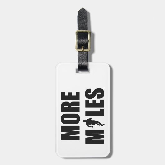 より多くのマイルを走る ラゲッジタグ (正面縦)