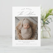 より多くのメリーベビー誕生写真 案内状 (スタンド正面)