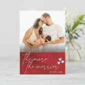 より多くのメリー新生児写真クリスマス シーズンカード (スタンド正面)