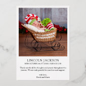 より多くのメリー誕生ホイルホリデーカード 箔シーズンカード (裏面)