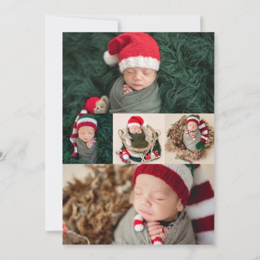 より多くのメリー |クリスマス誕生のお知らせ シーズンカード (裏面)