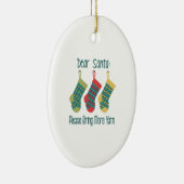 より多くのヤーンを持って来て下さい セラミックオーナメント (右)