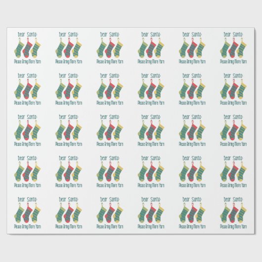 より多くのヤーンを持って来て下さい ラッピングペーパー (フラット)