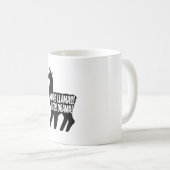 より多くのラマを少ないドラマ コーヒーマグカップ (正面右)