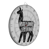 より多くのラマを少ないドラマ ダーツボード (正面左)