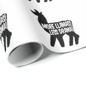 より多くのラマを少ないドラマ ラッピングペーパー (ロールコーナー)