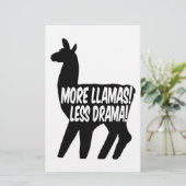 より多くのラマを少ないドラマ 便箋 (スタンド正面)