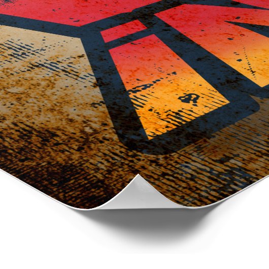 より多くのワインの心配を減らす ポスター (角)