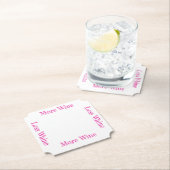 より多くのワインより少ないワインのコースター ペーパーコースター (インサイチュ)