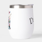 より多くのワインをお願い雪だるま飲みワイン (左面)