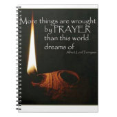 より多くの事は祈りの言葉と細工しています ノートブック (正面)