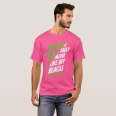 より多くの人々私はビーグルおもしろい犬恋人フモ Tシャツ (正面フル)