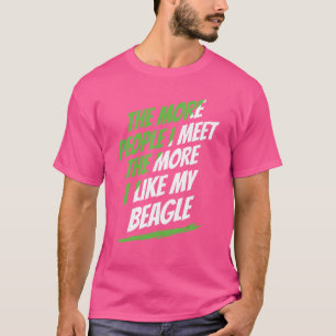 より多くの人々私はビーグルおもしろい犬恋人フモ Tシャツ