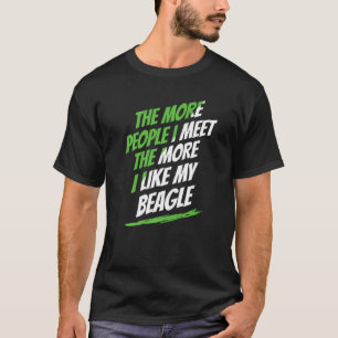 より多くの人々私はビーグルおもしろい犬恋人フモ Tシャツ
