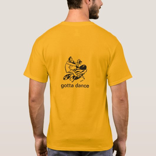 より多くの吠え声をより少なく振って下さい Tシャツ (裏面)