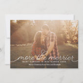 より多くの妊娠メリークリスマスカード シーズンカード (正面)