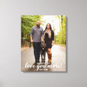 より多くの婚約写真 キャンバスプリント (正面)