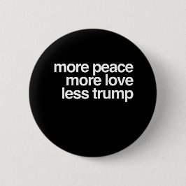 より多くの平和多く愛切札のAntiTrumpのより少ないギフト 缶バッジ