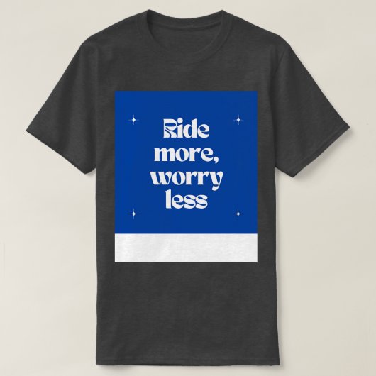より多くの心配の少ないトート Tシャツ (デザイン正面)
