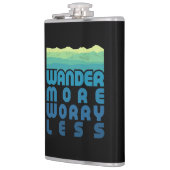 より多くの心配の少ない/青グラデーション フラスク (左)