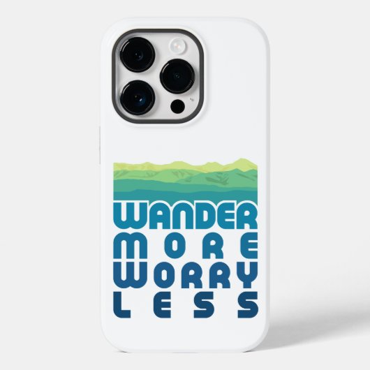 より多くの心配の少ない/青グラデーション Case-Mate iPhoneケース (裏面)
