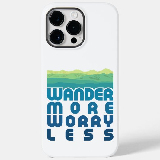 より多くの心配の少ない/青グラデーション Case-Mate iPhoneケース (裏面)