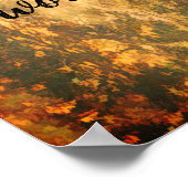 より多くの心配を減らす引用文自然アート松の木 ポスター (角)