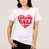 より多くの愛の引用文 トライブレンドTシャツ (正面)