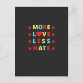 より多くの愛より少ない憎おもしろいしみ ポストカード (正面)