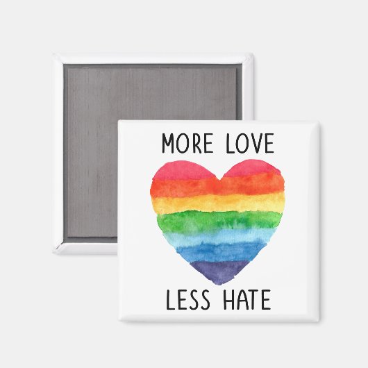 より多くの愛より少ない憎しみの磁石 マグネット (正面/裏面)