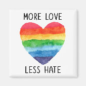 より多くの愛より少ない憎しみの磁石 マグネット (正面)