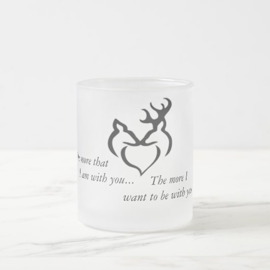 より多くの愛マグ フロストグラスマグカップ (中央)