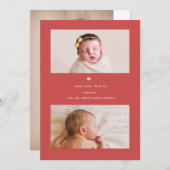 より多くの愛、より多くの喜び |休日出産のお知らせ シーズンカード (正面/裏面)