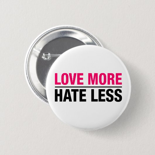 より多くの憎悪をより少なく愛して下さい 缶バッジ (正面&裏面)