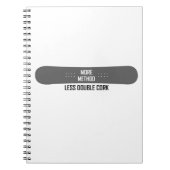 より多くの方法より少ない二重コルク ノートブック (正面)