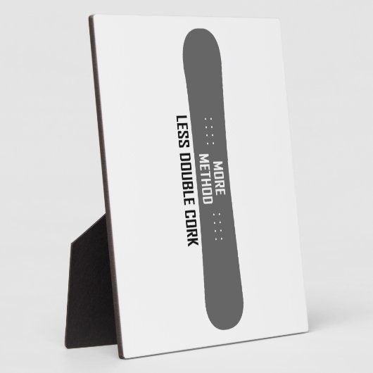 より多くの方法より少ない二重コルク フォトプラーク (側面)