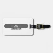 より多くの方法より少ない二重コルク ラゲッジタグ (正面横)