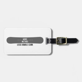 より多くの方法より少ない二重コルク ラゲッジタグ