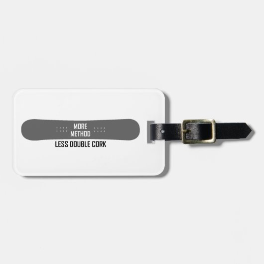 より多くの方法より少ない二重コルク ラゲッジタグ (正面横)